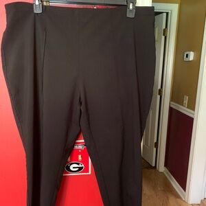 💚3/$25 Terra sky 2X (20/22) short black dress slacks